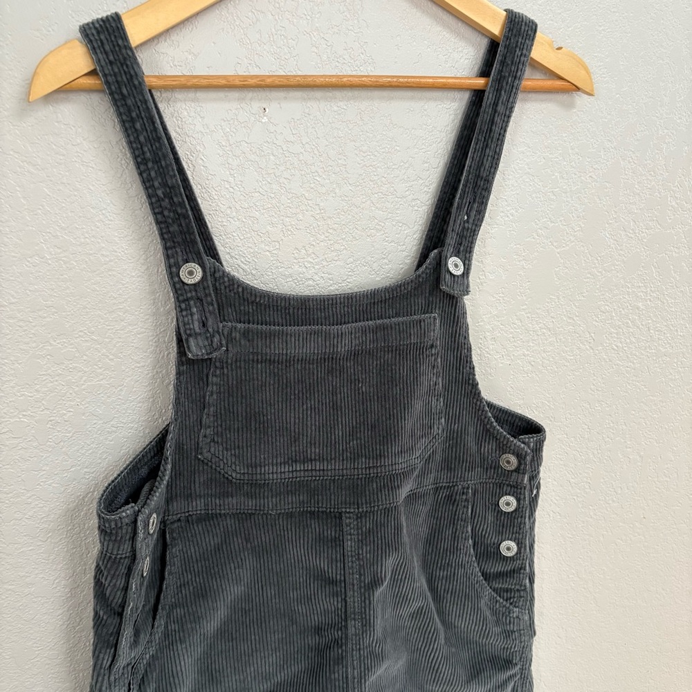American Eagle Gray corduroy Overall Dress - Picture 5 of 10